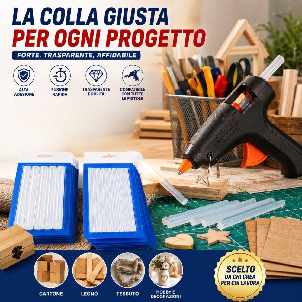 ricariche colla a caldo per pistola 50 o 90 pezzi multipack - foto 3 ricariche colla a caldo per pistola 50 o 90 pezzi multipack - foto 3