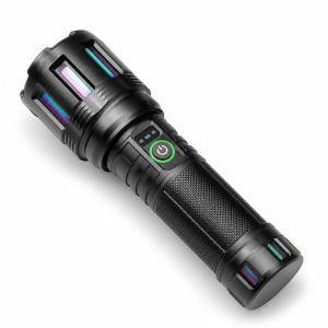 Torcia led tattica ricaricabile usb con zoom regolabile ad alta luminosità per outdoor e emergenze