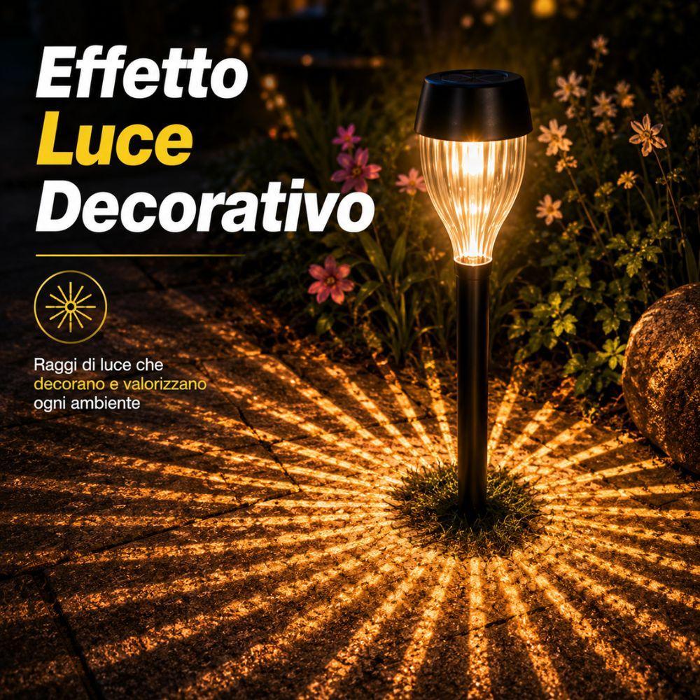lampada solare led da giardino con picchetto effetto fiamma decorativa 32 cm - foto 4 lampada solare led da giardino con picchetto effetto fiamma decorativa 32 cm - foto 4