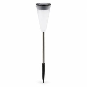 Lampada solare led da giardino con picchetto luce automatica per vialetti aiuole esterno
