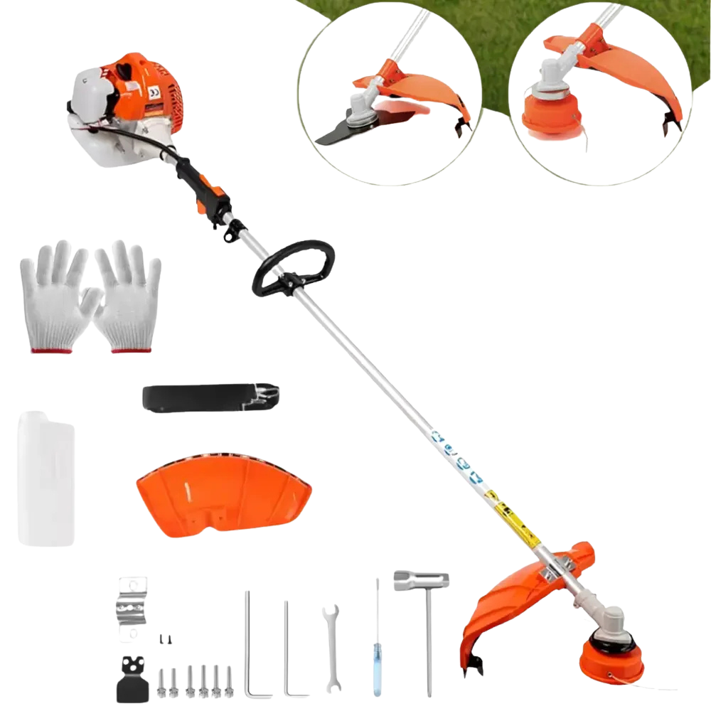 decespugliatore a scoppio 52cc con testina a 2 fili automatica e disco a 3 denti - foto 1 decespugliatore a scoppio 52cc con testina a 2 fili automatica e disco a 3 denti - foto 1