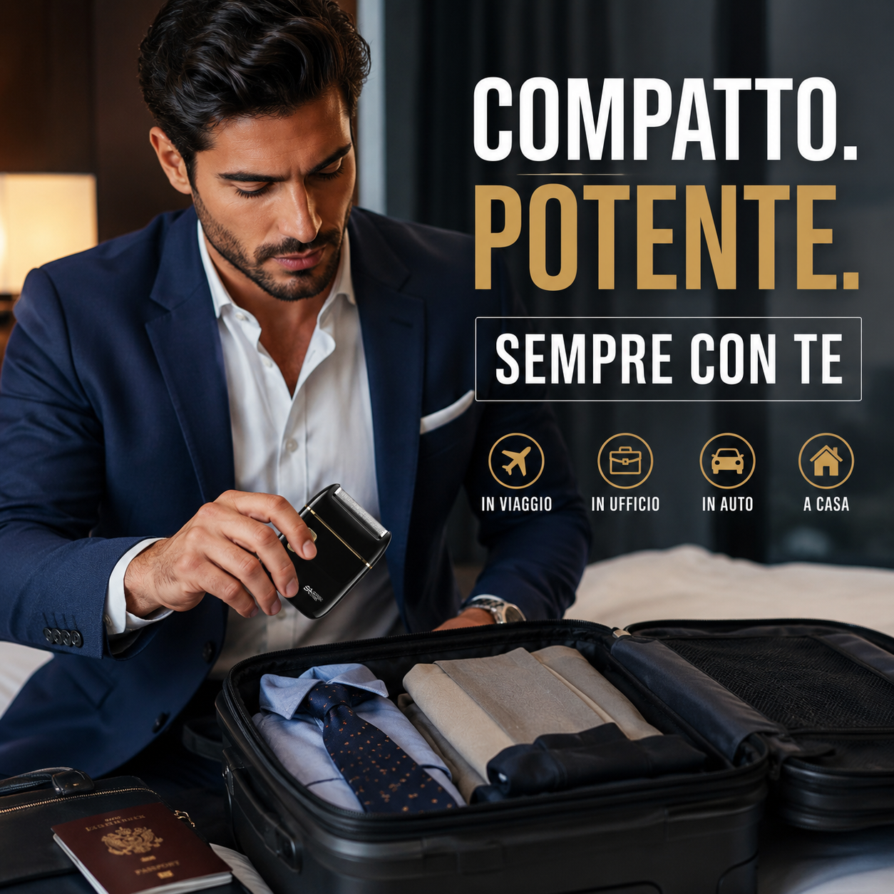  rasoio elettrico ricaricabile usb portatile - foto 2