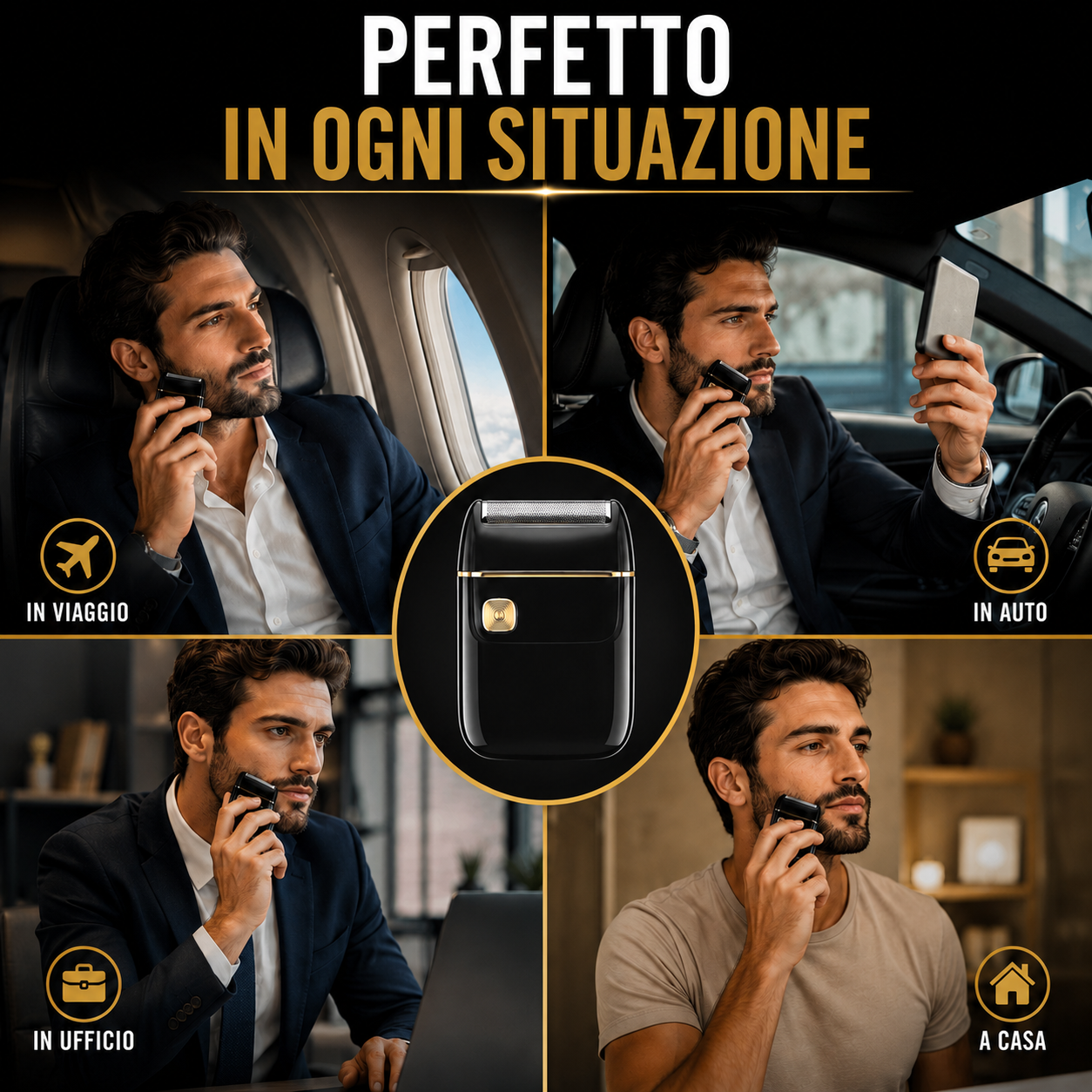  rasoio elettrico ricaricabile usb portatile - foto 4