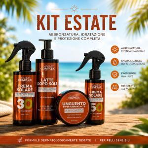 Kit benessere estate con trattamenti solari e cura della persona