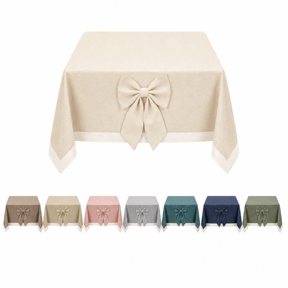  tovaglia elegante con fiocco decorativo per tavolo 6 o 12 persone - foto 1