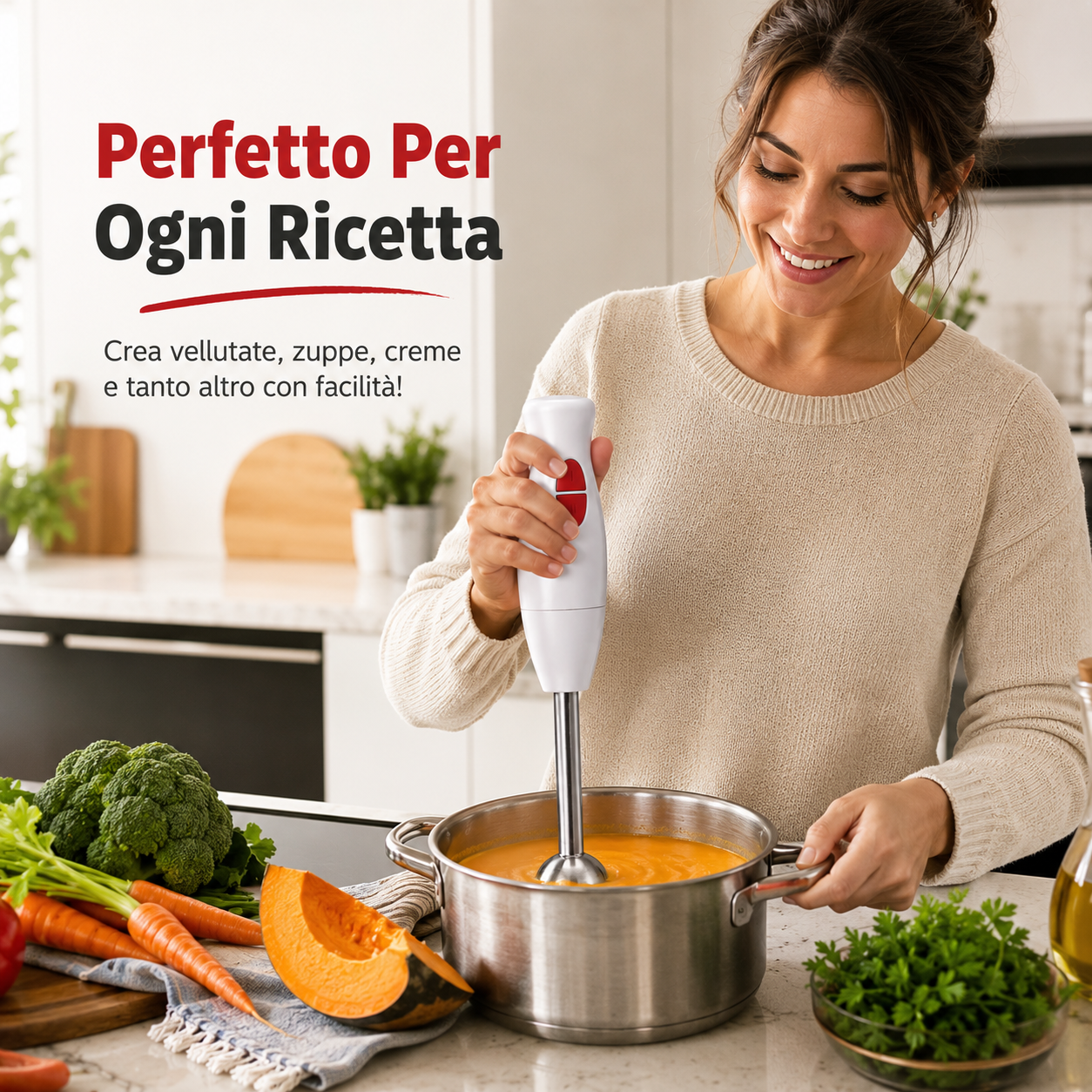  frullatore a immersione 500w con lame in acciaio - foto 4