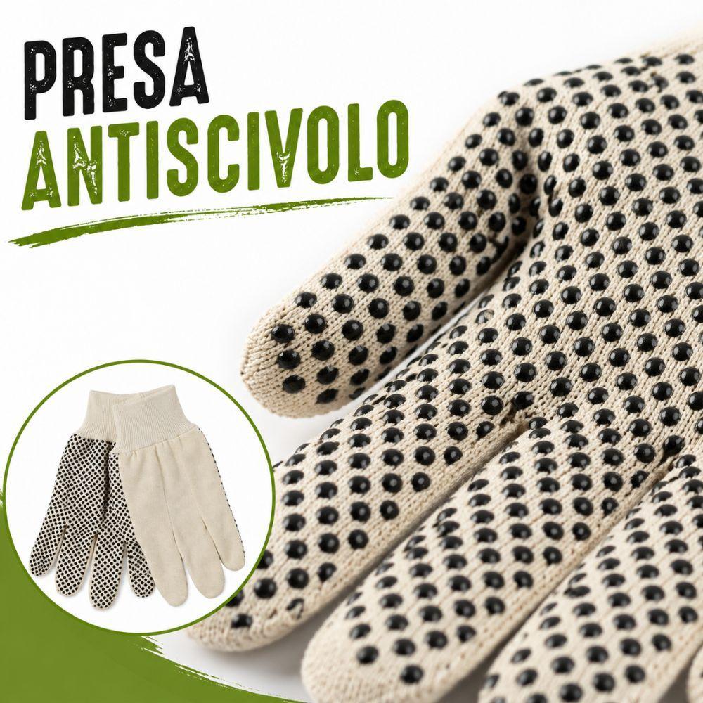 guanti da lavoro antiscivolo in cotone con punti in pvc - foto 4 guanti da lavoro antiscivolo in cotone con punti in pvc - foto 4