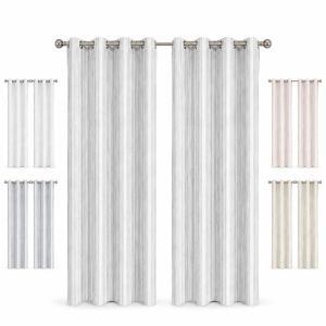 Coppia tende a righe 280 x 290 cm con anelli