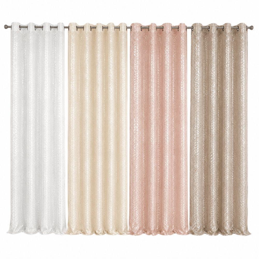 coppia tende con trama pitonata jacquard 280x290 cm con anelli - foto 1 coppia tende con trama pitonata jacquard 280x290 cm con anelli - foto 1