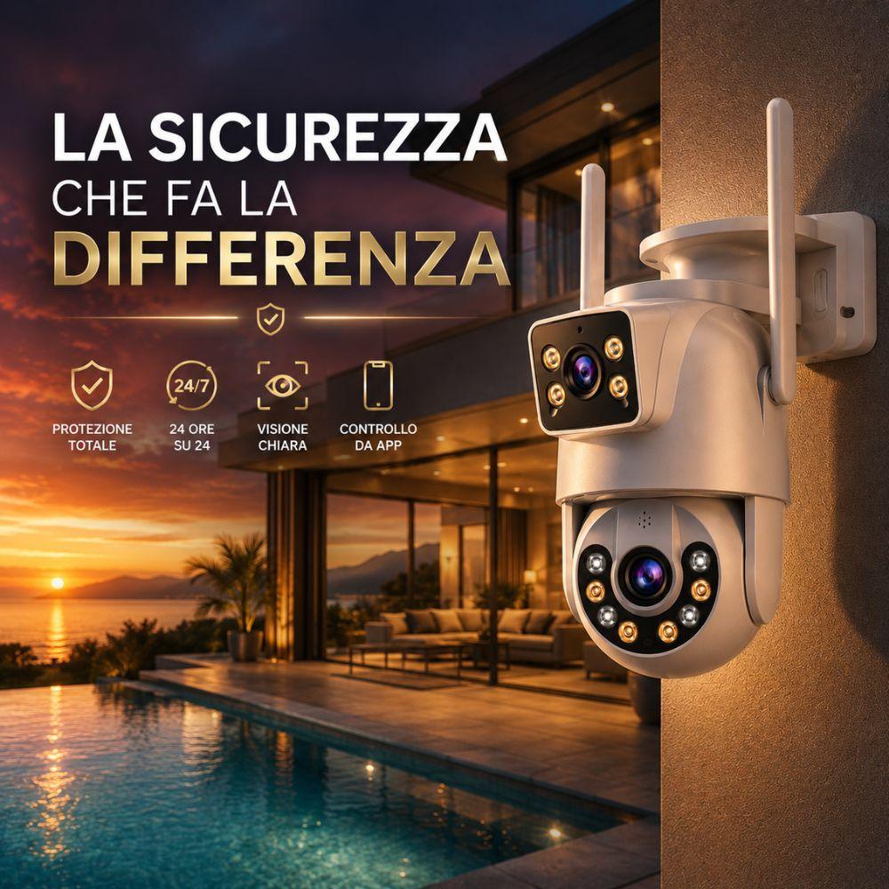 telecamera wi-fi con visione notturna a colori audio bidirezionale e controllo da app - foto 5 Telecamera Wi-Fi con sensore notturno, microfono e speaker integrati per comunicazione bidirezionale
