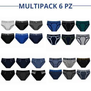 Set slip uomo multipack 6 pz comfort quotidiano