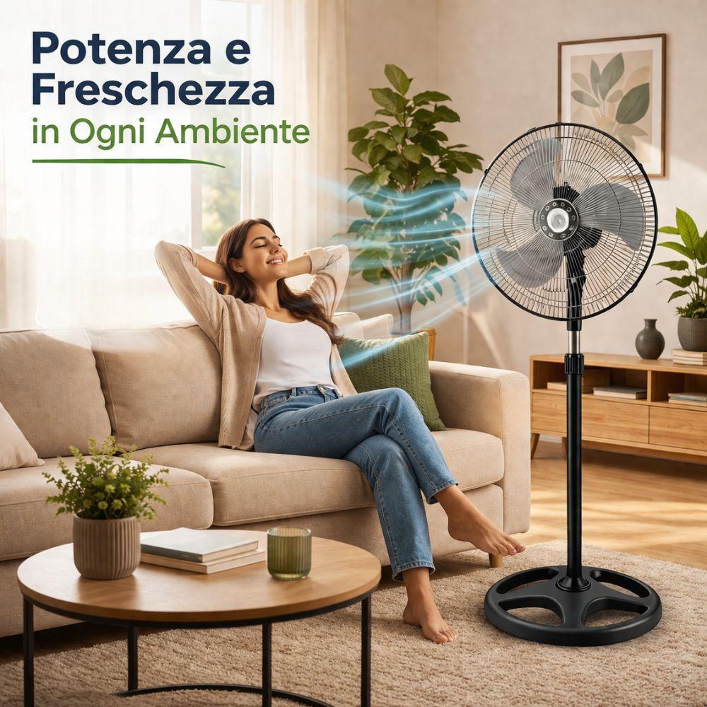 ventilatore 3 in 1 con oscillazione e 3 velocita da terra, tavolo e parete - foto 4 ventilatore 3 in 1 con oscillazione e 3 velocita da terra, tavolo e parete - foto 4