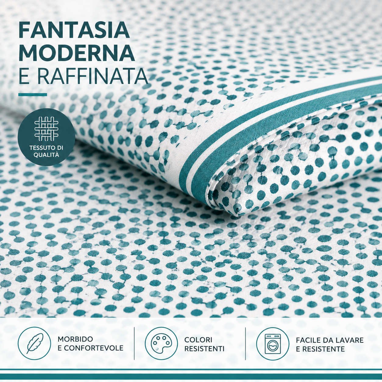 completo letto una piazza e mezzo lenzuolo sopra sotto con angoli e federe - foto 3 completo letto una piazza e mezzo lenzuolo sopra sotto con angoli e federe - foto 3