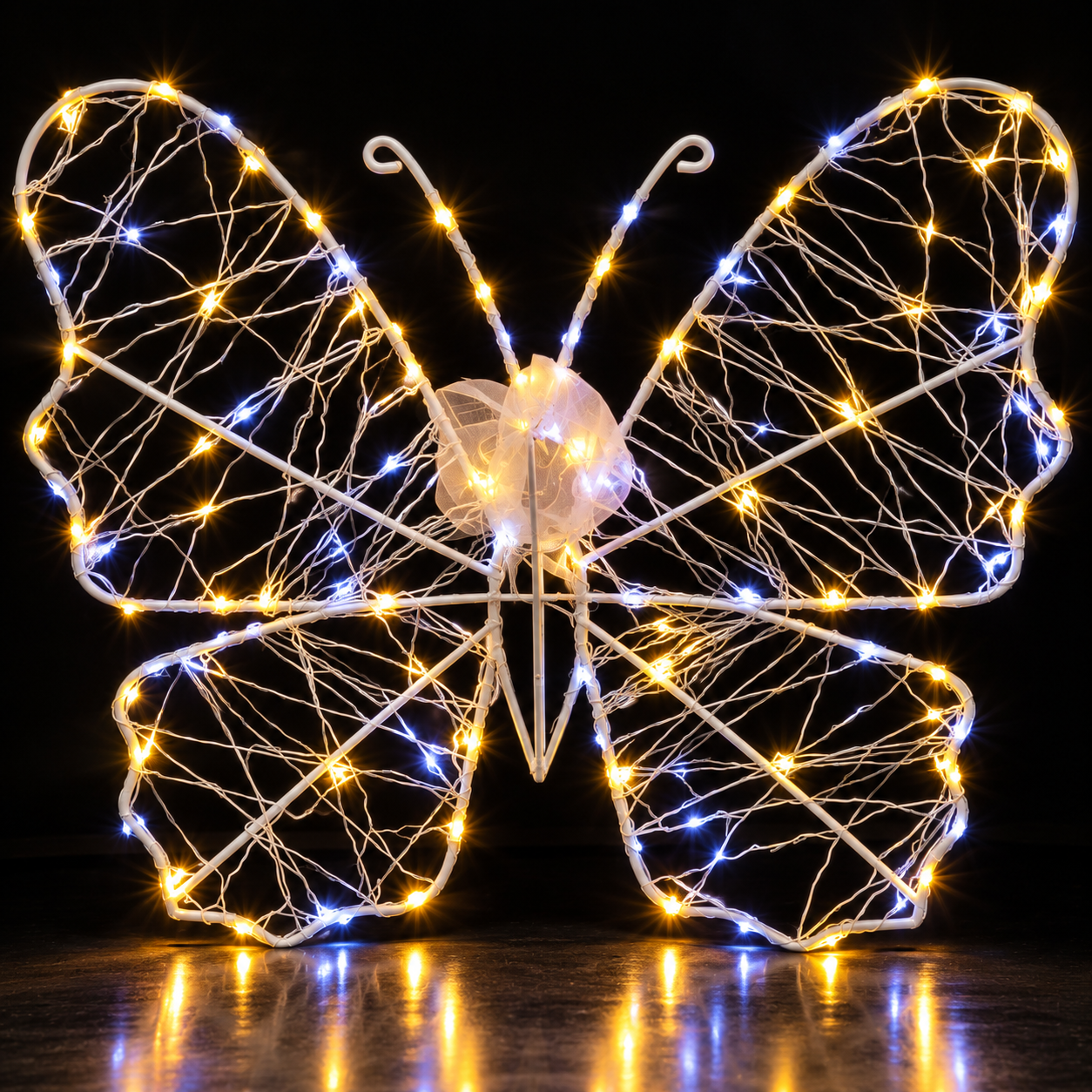 farfalla luminosa led 3d decorativa con micro luci bianco caldo e freddo decorazione interno ed esterno - foto 2 farfalla luminosa led 3d decorativa con micro luci bianco caldo e freddo decorazione interno ed esterno - foto 2